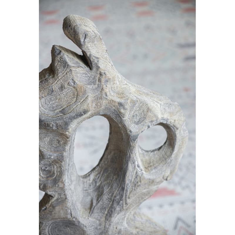 Weathered Style Cutout Wooden Sculpture - 30.75"