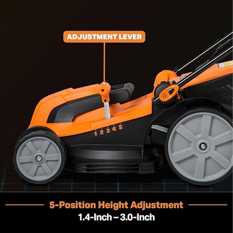Electric Lawn Mower 16-Inch 12AMP