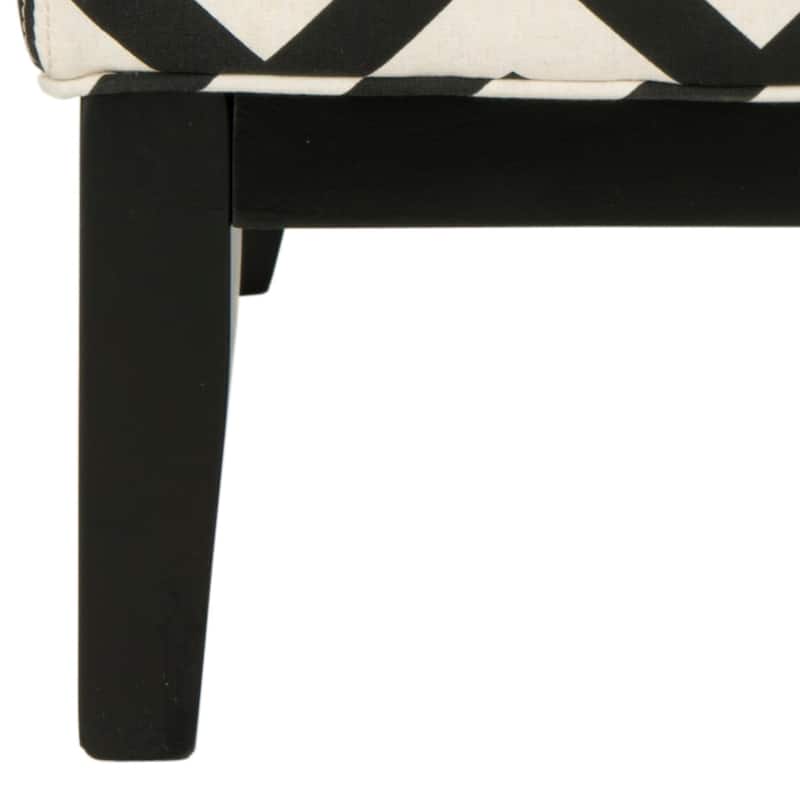 Safavieh Armond Black/ White Chair - 25.2" x 31.9" x 33.1"