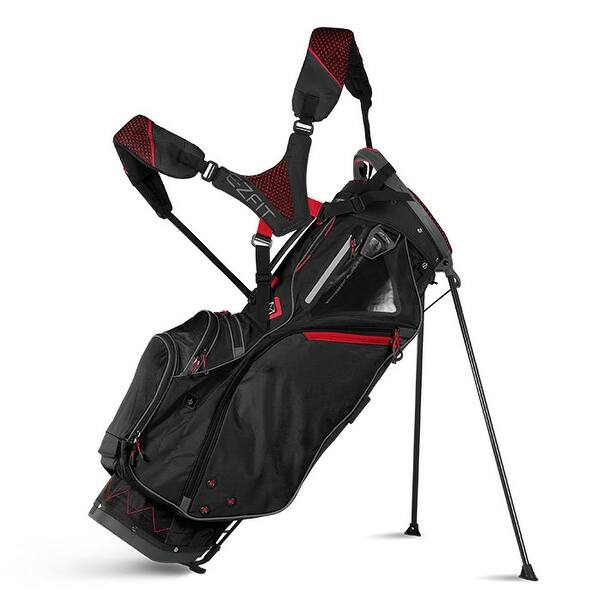 Shop Sun Mountain 2018 4 5 Ls No Logo Stand Bag Black Gun Red Closeout Black Gunmetal Red Overstock 28523416