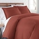 preview thumbnail 40 of 118, Vilano Comfort Premium Ultra-soft 3-piece Duvet Cover Set Marsala - 2 Piece - Twin
