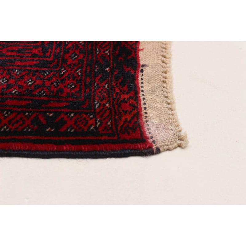 Teimani Red Rug 3'11" x 5'10" - 3'11 x 5'10