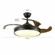 preview thumbnail 11 of 13, 42Inch Black Retractable LED Ceiling Fan With Remote Control