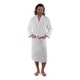 preview thumbnail 3 of 6, Classic White Turkish Cotton Belted Kimono Terry Cloth Bathrobe with 2 Pockets