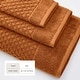 preview thumbnail 9 of 197, Linery & Co. Cotton Diamond Waffle Texture Bath Towels