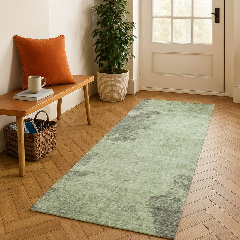 Premium Washable Super Soft Mayfield Rug - Aloe - 2'3" x 7'6"