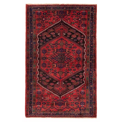ECARPETGALLERY Hand-knotted Andelz Red Wool Rug - 4'4 x 7'0