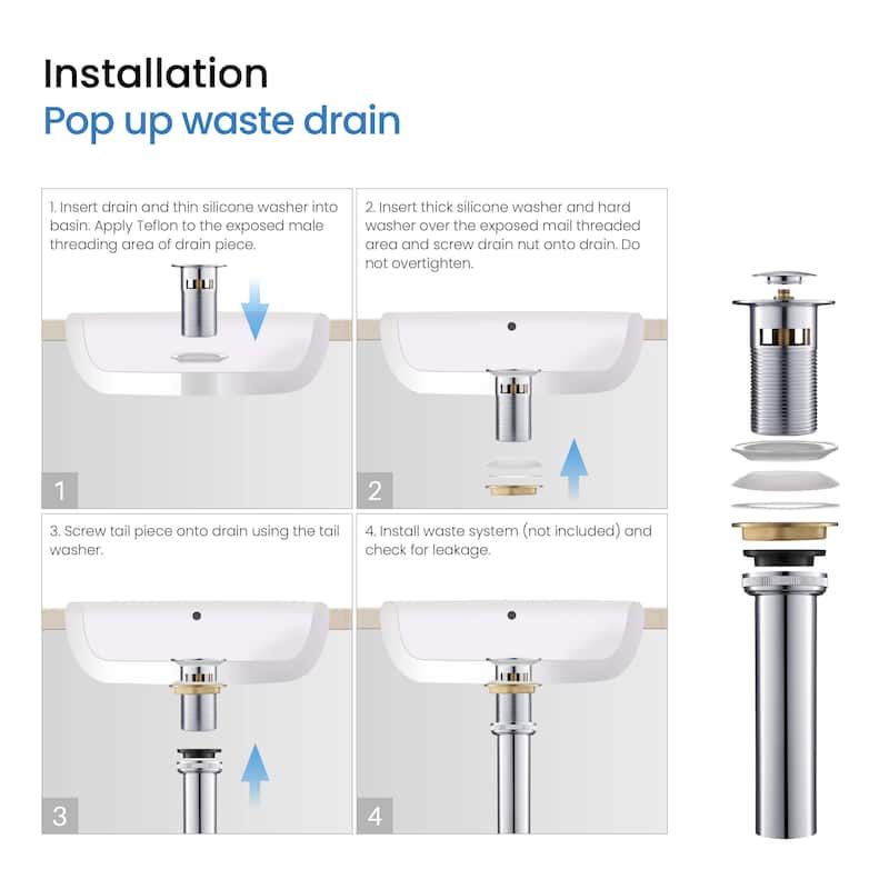 Circular X 8" Bathroom Sink Widespread Faucet with Drain Assembly