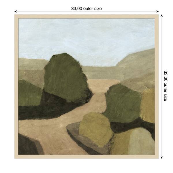 dimension image slide 14 of 18, Paysage 1 by Dan Hobday Wood Framed Wall Art Print