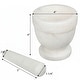 preview thumbnail 8 of 6, Creative Home White Marble Mortar and Pestle Set for Herbs, Spices and Garlic