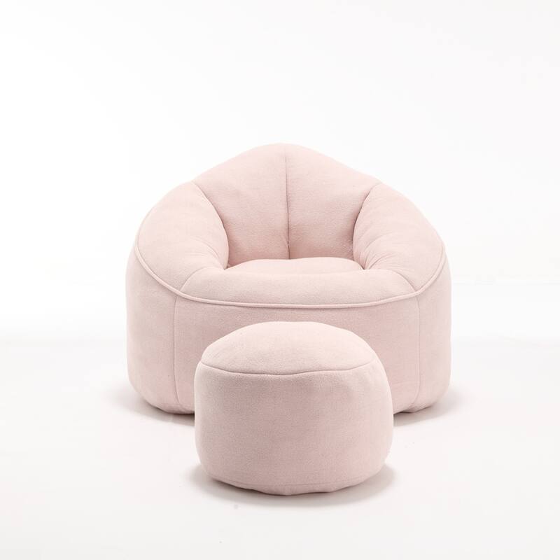 Bedding Bean Bag Sofa Chair With Footrest