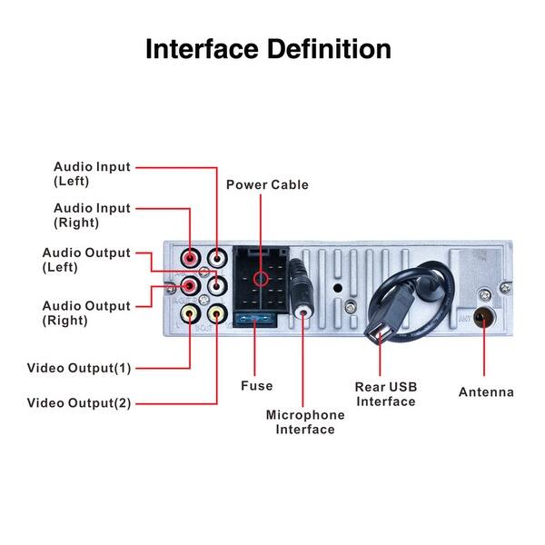 Shop Bluetooth Car Audio Stereo Fm Dvd Cd Mp3 Player Receiver Usb