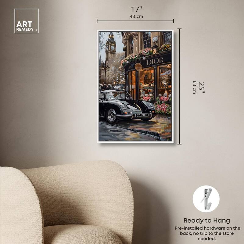 A View of London from the Car Canvas by Art Remedy