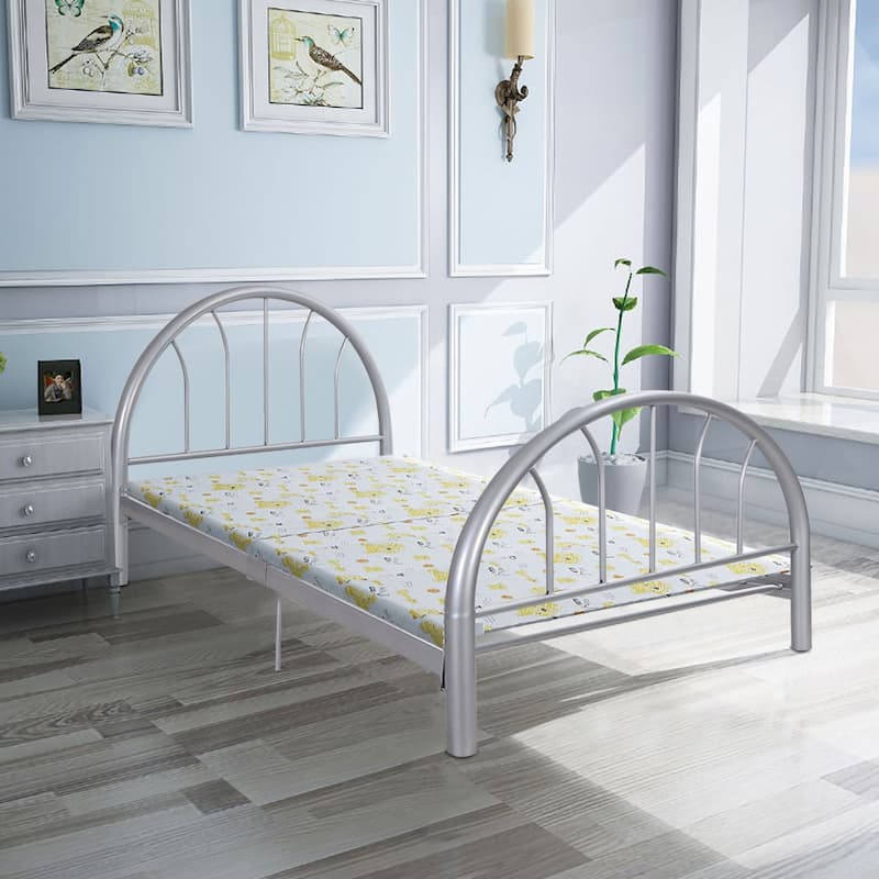 Costway 83''x42''x35'' Metal Bed Platform Frame Twin Size Home