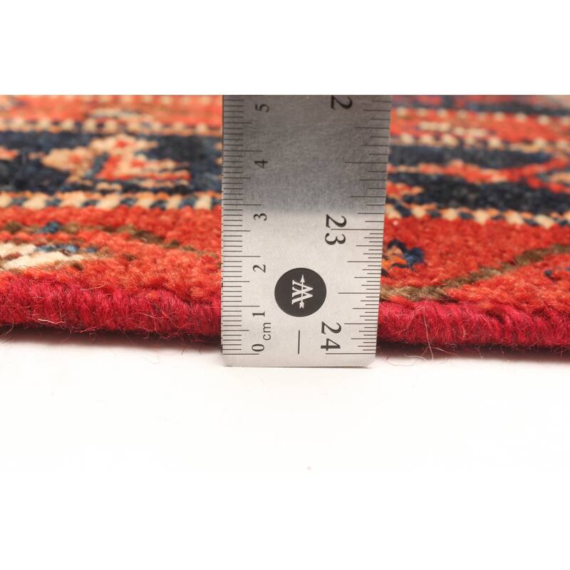 ECARPETGALLERY Hand-knotted Andelz Red Wool Rug - 3'9 x 8'6