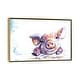 preview thumbnail 7 of 7, iCanvas "This Little Piggy" by BebesArts Framed Gold - 18x26