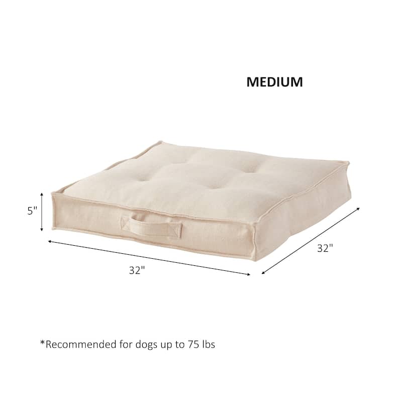 Milo Square Tufted Dog Bed