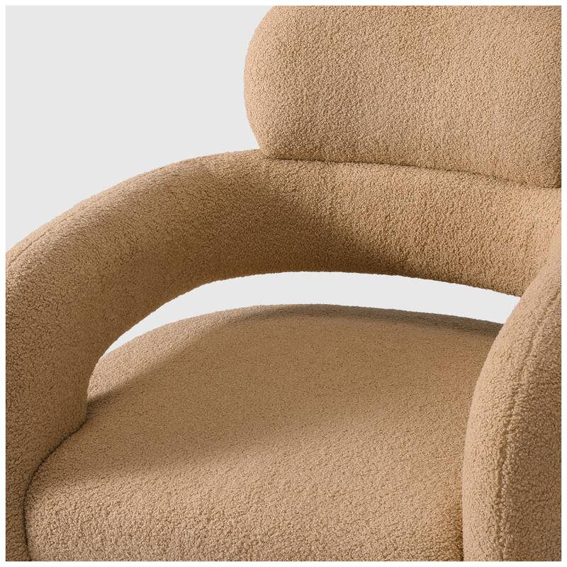 Bayville 29" Wide Sherpa Swivel Chair