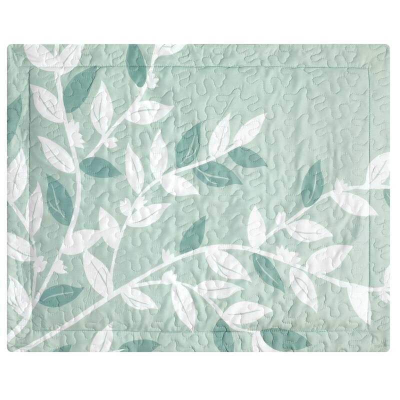 Unique Tonal Branches and Leaves Pillow Sham