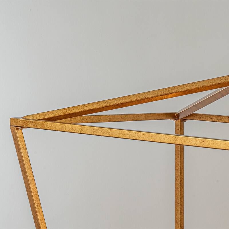 5-Light 39'' Modern Industrial Matte Gold Linear Lantern Geometric Chandelier Rectangle Cage Light For Kitchen Island - W39''