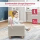 preview thumbnail 24 of 26, Gymax Kids Dinosaur/Panda/Chick Sofa Wooden Armrest Chair Couch w/