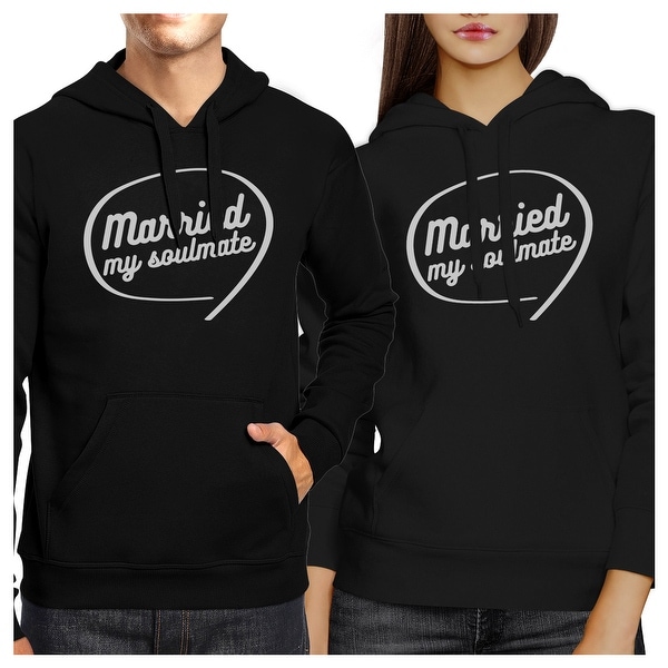 Shop Married My Soulmate Cute Matching Couple Hoodies Pullover Black Overstock 18002711,Cute Girl Reading Book Drawing