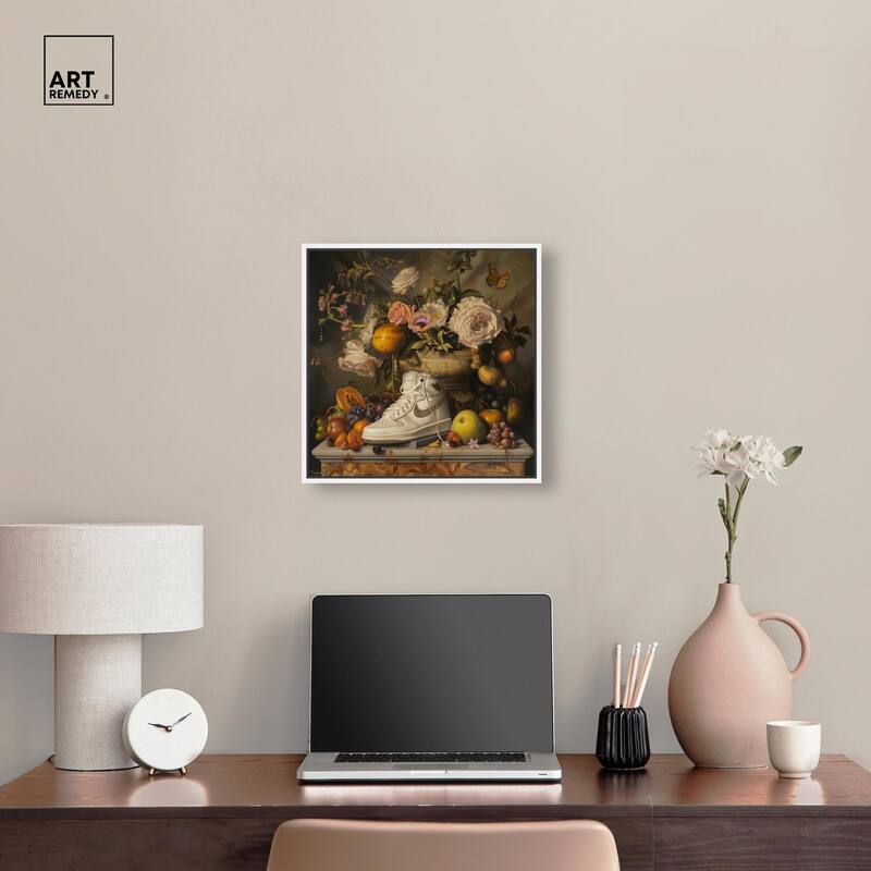 Classical Still Life Sneaker Canvas by Art Remedy