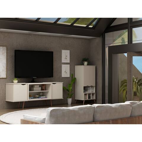Hampton Mid Century Modern Wood 62.99 inch TV Stand