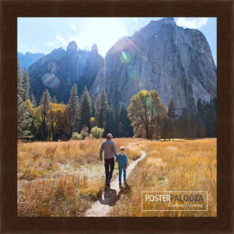 18x18 Traditional Mahogany Wood Picture Square Frame - Brown