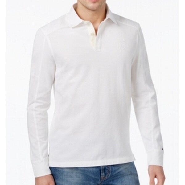 mens white textured shirt