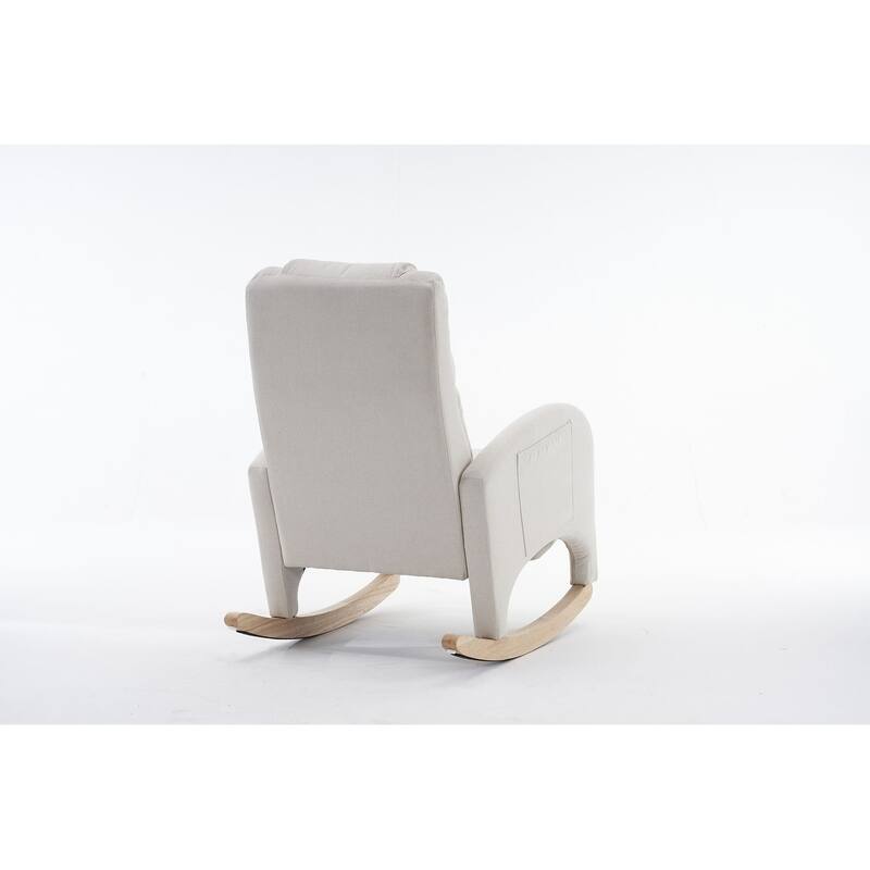 Accent Armchair Chair Rocking Chair With Adjustable Footrest