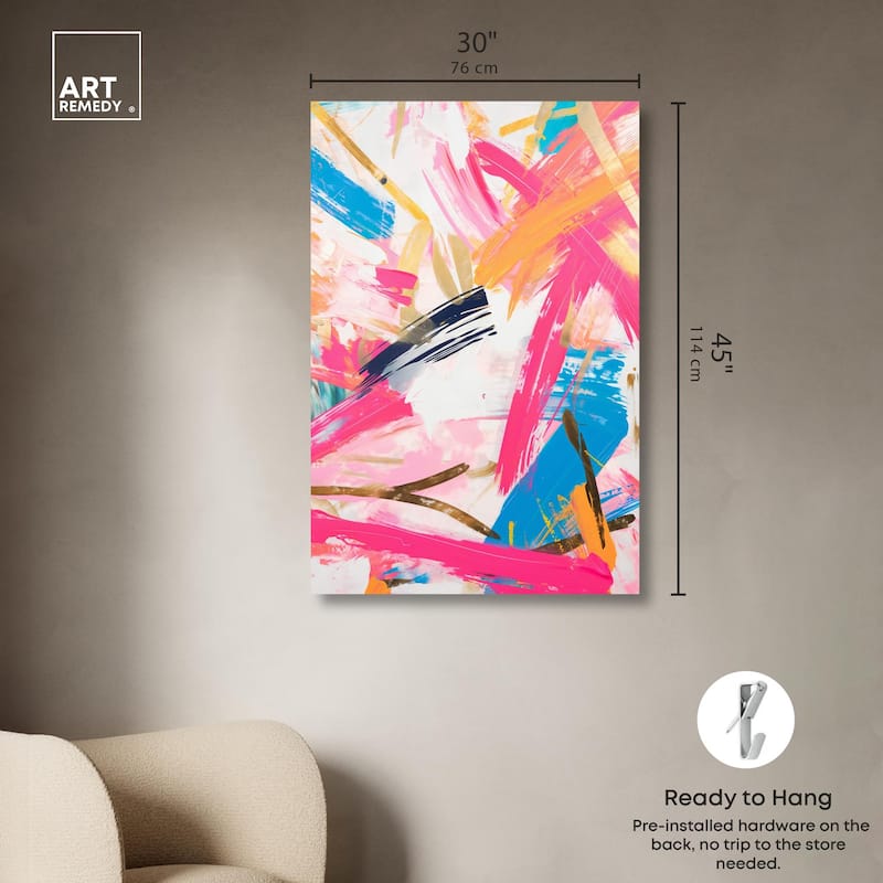 Exuberant Hues IV Canvas by Art Remedy, Gallery Wrapped