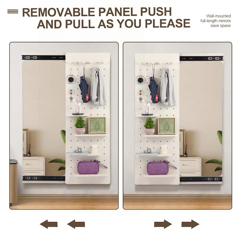 Multifunctional Wall Mounted Full-Length Mirror
