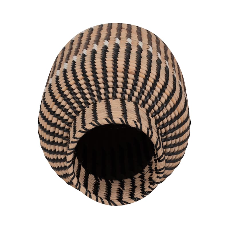 Sagebrook Home Rattan, 13"H Woven Vase, Multi, Natural Fiber Construction