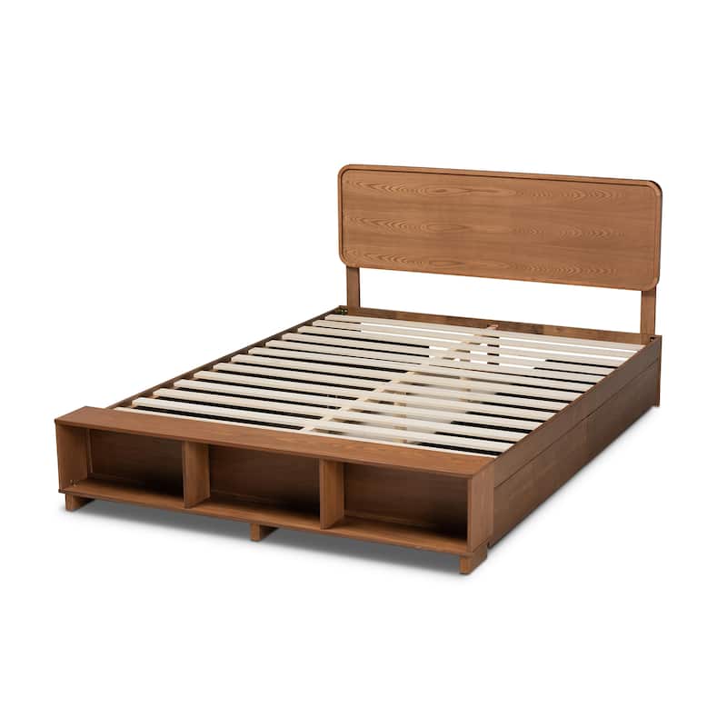 Vita Modern Transitional Wood 4-Drawer Platform Storage Bed