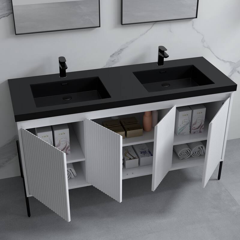 Ripple 60" Bathroom Vanity Set