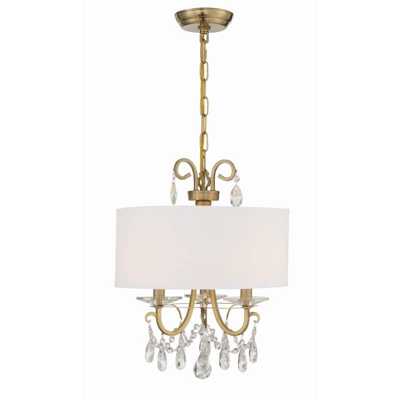 Crystorama Lighting Group Othello 3 Light 15" Wide Swarovski Spectra - Vibrant Gold