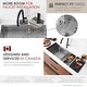 preview thumbnail 12 of 29, Versa36 Undermount 36" Double-bowl Workstation Kitchen Sink - 36" x 19" x 10"