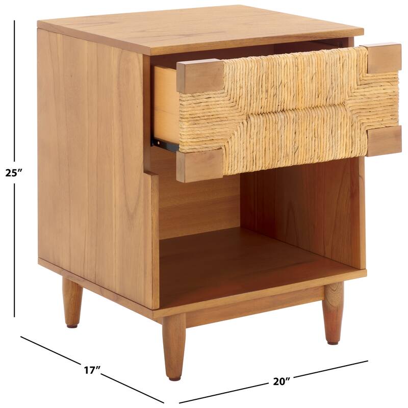 SAFAVIEH Couture Roseanne Banana Stem 1-Drawer Nightstand