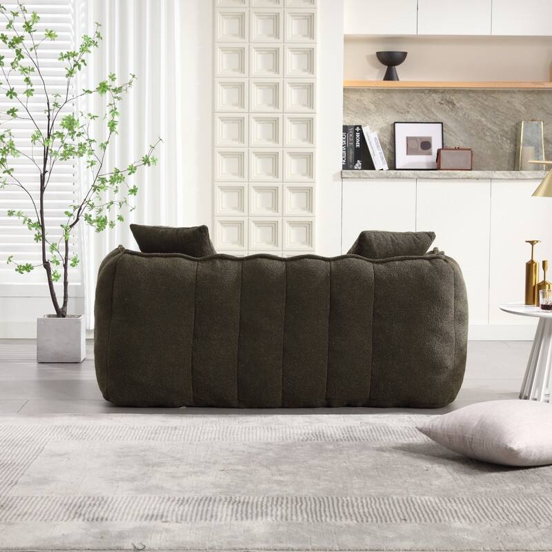 66.1''W Soft beanbag chair with high resilience foam