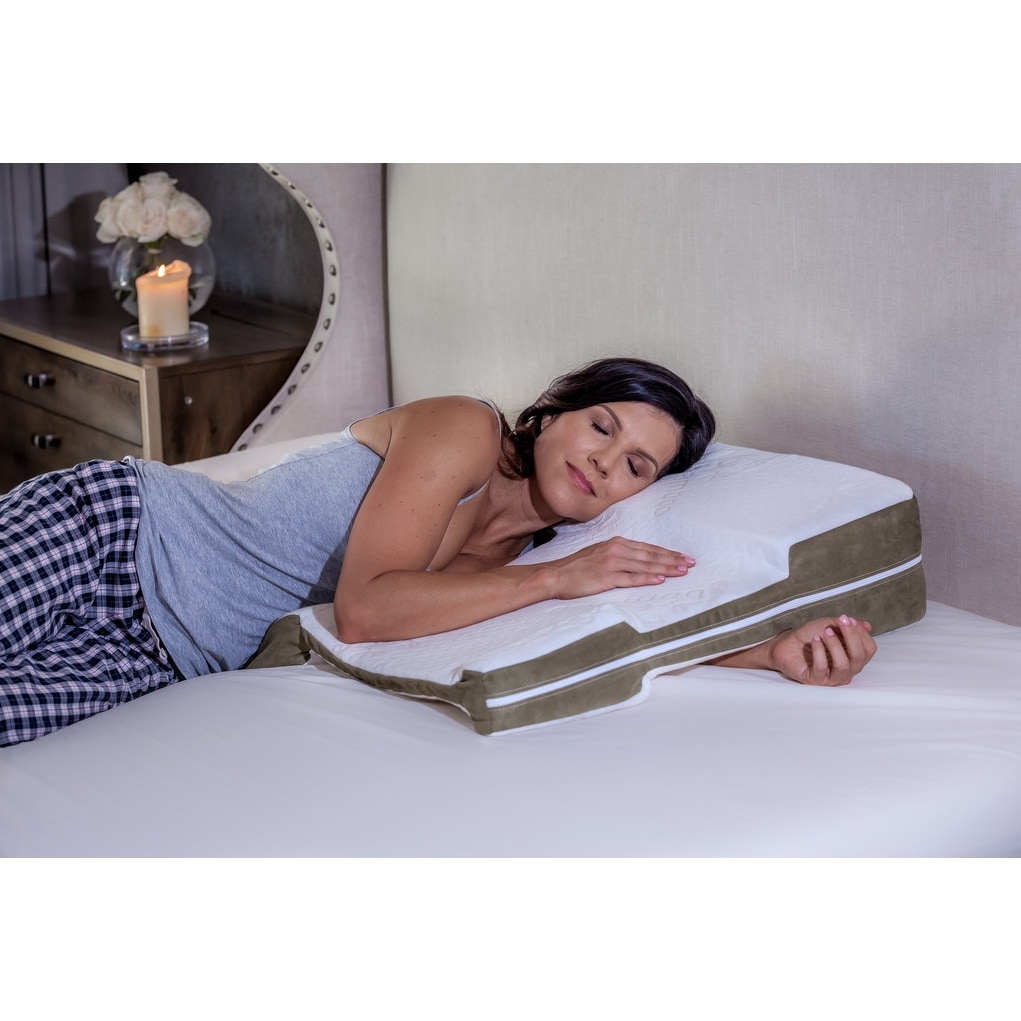 Side sleeping shoulder pillow sale