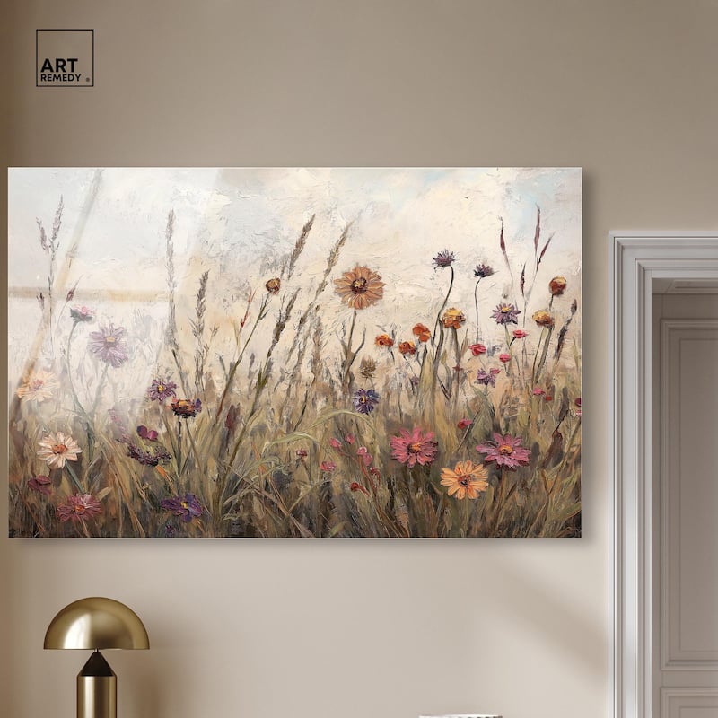 Vintage Blooms II Acrylic by Art Remedy, Ready to Hang