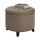 preview thumbnail 13 of 48, Copper Grove Chrysanthemum Round Storage Ottoman