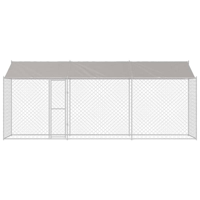 Dog Cage Silver 400/600/800 x 200 x 256 cm Galvanised Steel