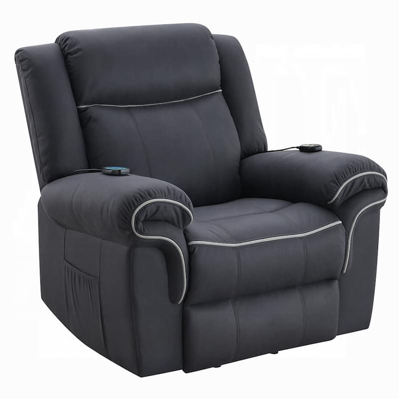 Seru Power Motion Lift and Recliner Chair, Heated Massage, Dark Gray