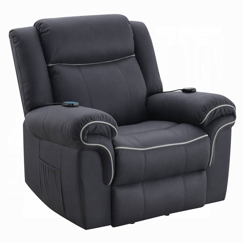 Seru Power Motion Lift and Recliner Chair, Heated Massage, Dark Gray