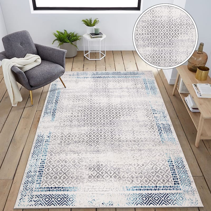 World Rug Gallery Bohemian Geometric Area Rug