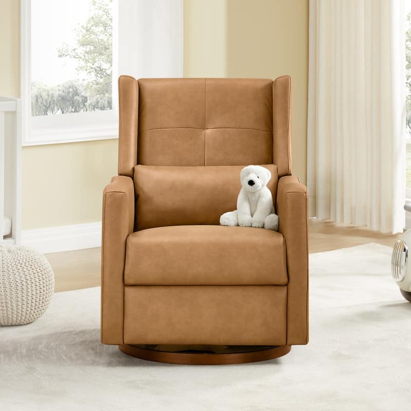 Spruce & Spring Lincoln Manual Swivel Glider Recliner with Lumbar Pillow