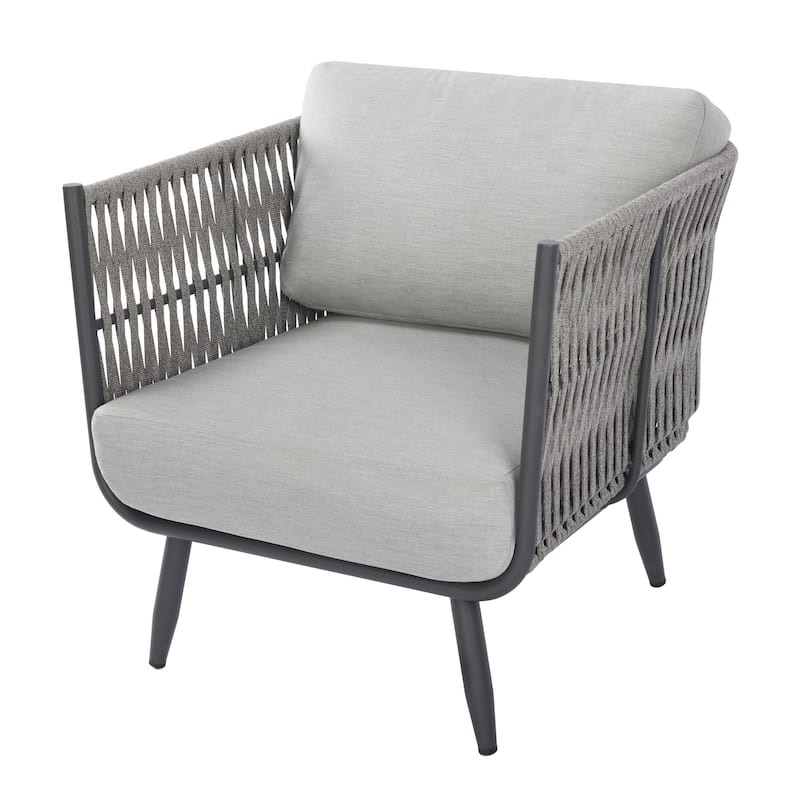 Milano Outdoor Aluminum Lounge Chair with Sunbrella® Cushions