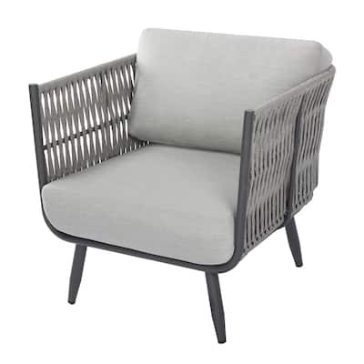 Milano Outdoor Aluminum Lounge Chair with Sunbrella® Cushions